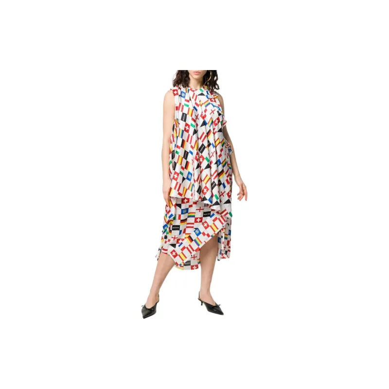 Balenciaga Printed Silk Dress-3