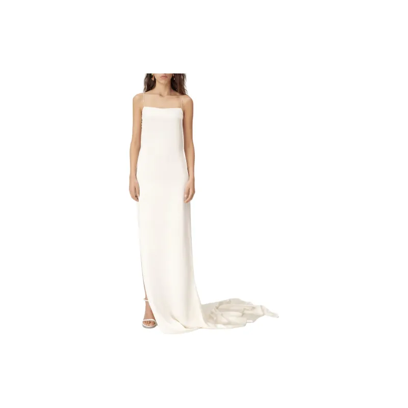 Jacquemus SS24 Le Mariage Collection Maxi Dress With Straps Slip Dresses Women's Off White/Ecru-1
