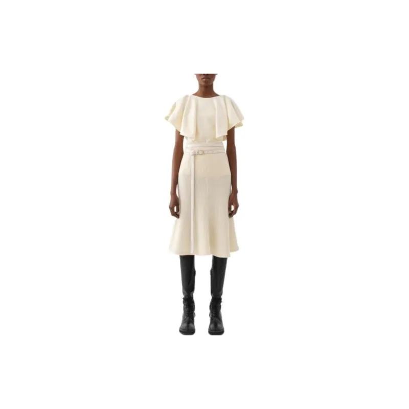 Chloé Casual Long Skirts Women's Ecru-2