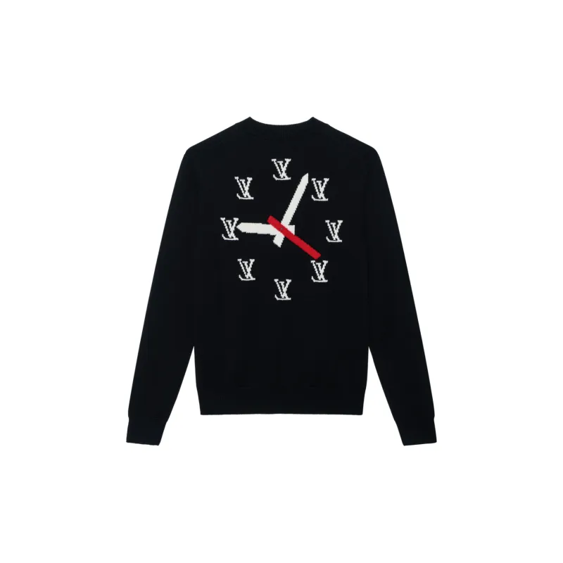 LOUIS VUITTON Clock Instarsia Pullover-1