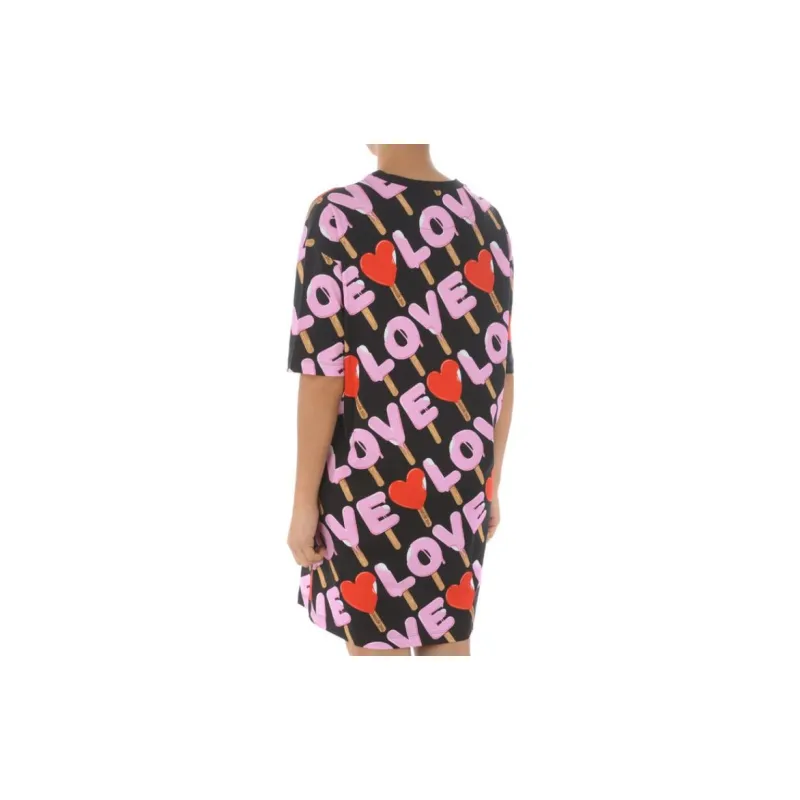 LOVE MOSCHINO Short Sleeved Dresses Women's Multicolor-2