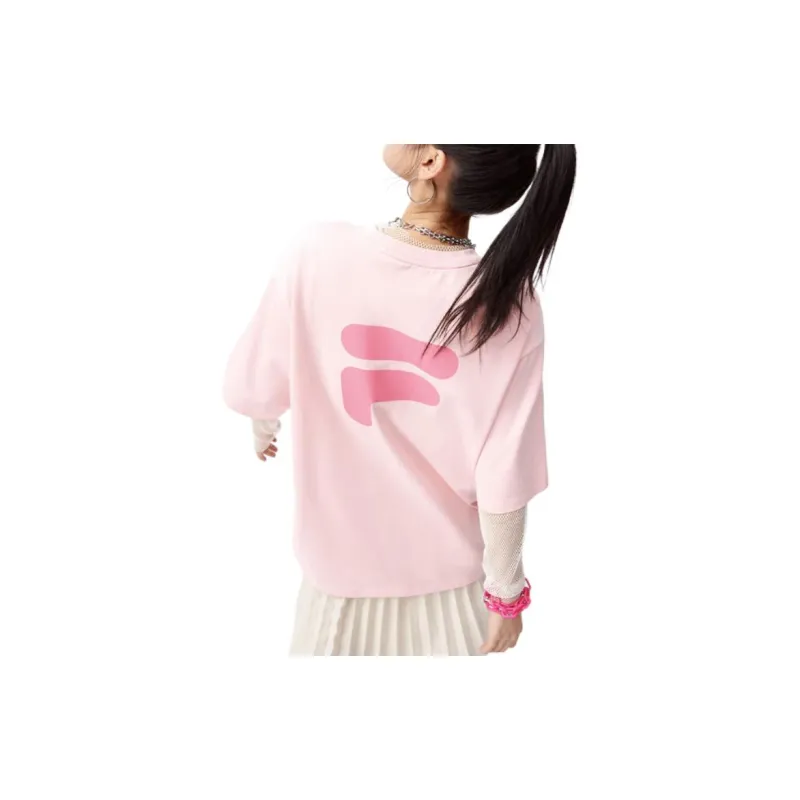 FILA FUSION FOB Series T Shirt Women's Youth Pink-4