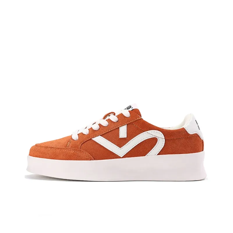 Road Mate Low Top Skateboard Shoes Women's Orange Red-0