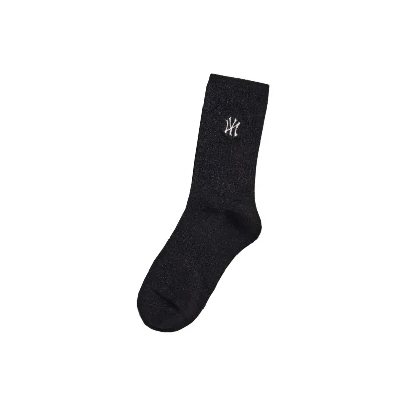 MLB Varsity New York Yankees Mid Calf Socks Unisex 1 Pack Black-0