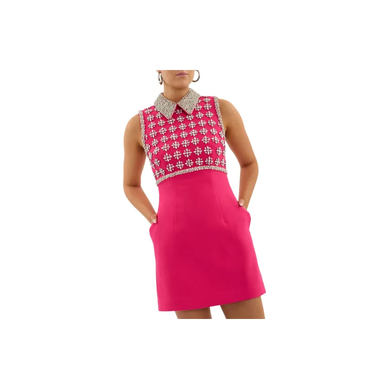 Rebecca Vallance Rina Crystal embellished Mini Dress-3