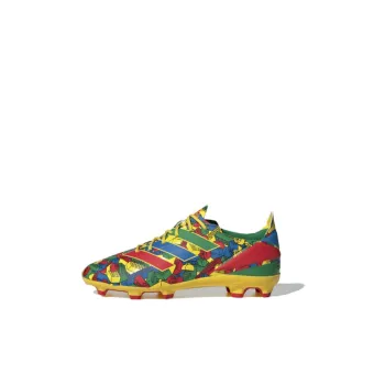 Adidas Gamemode Cushioning Wear-Resistant Low-Top Kids' Soccer Shoes Red Green Kids'