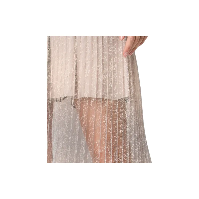 ARMANI EXCHANGE Gradient Lace Pleated Blouse-5