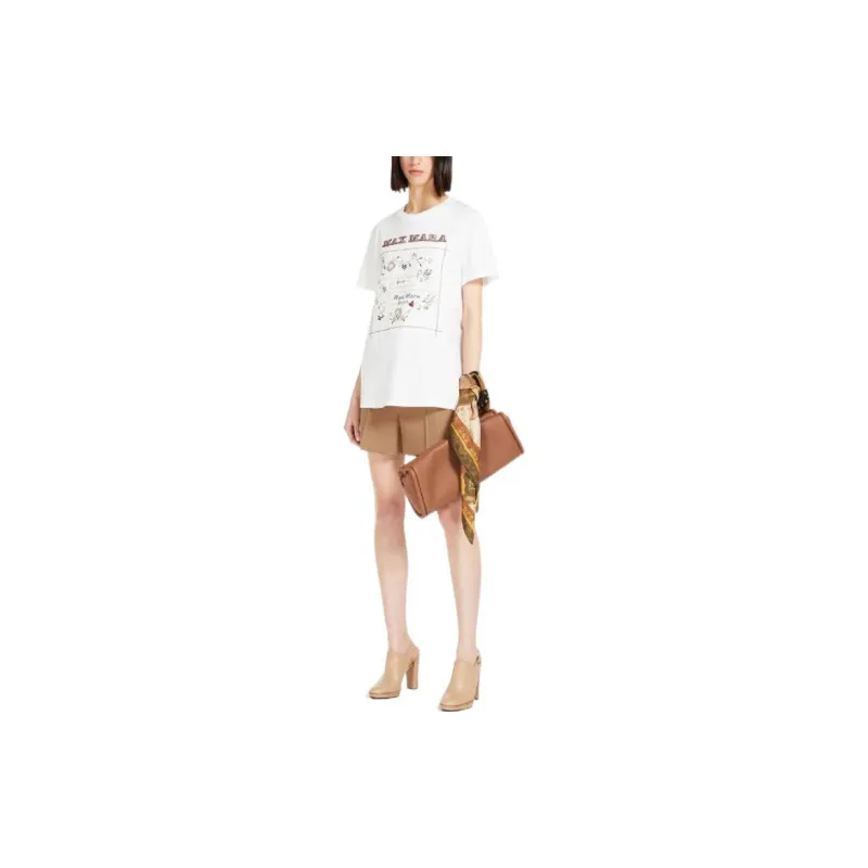MaxMara T Shirts Women's White-3