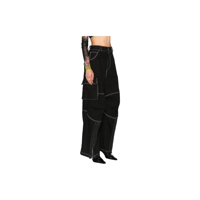 WE11DONE Cargo Pants Women's Black-3