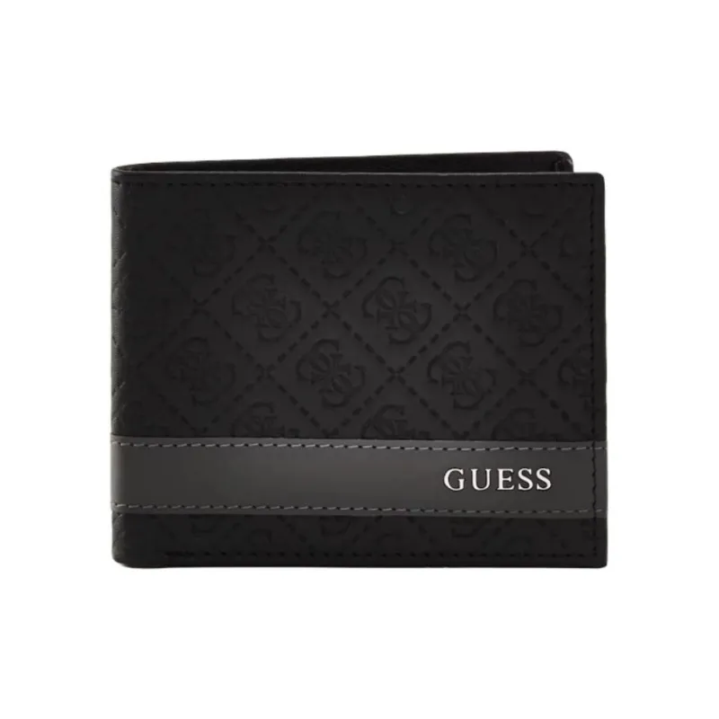 GUESS Genuine Leather Wallet Men's Black-0