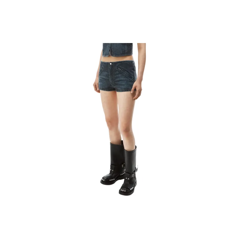Alexander Wang FW24 Denim Shorts Women's Indigo-3