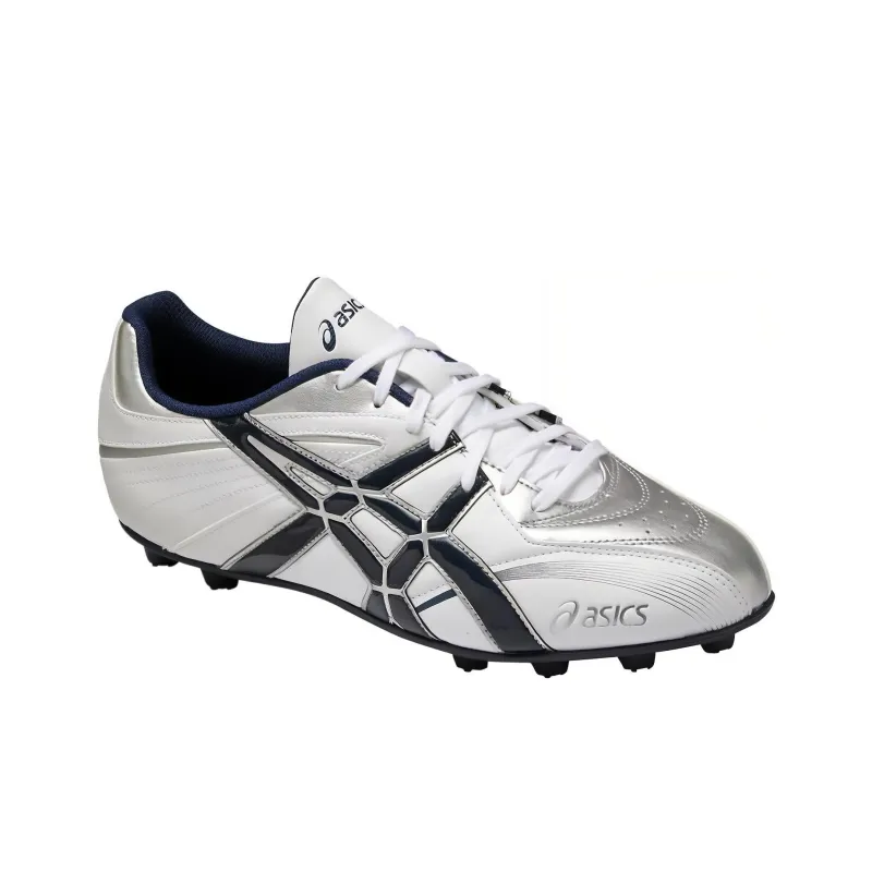 Asics Missile FX2 IC/IN Durable Breathable Soccer Shoes Men's Silver-1