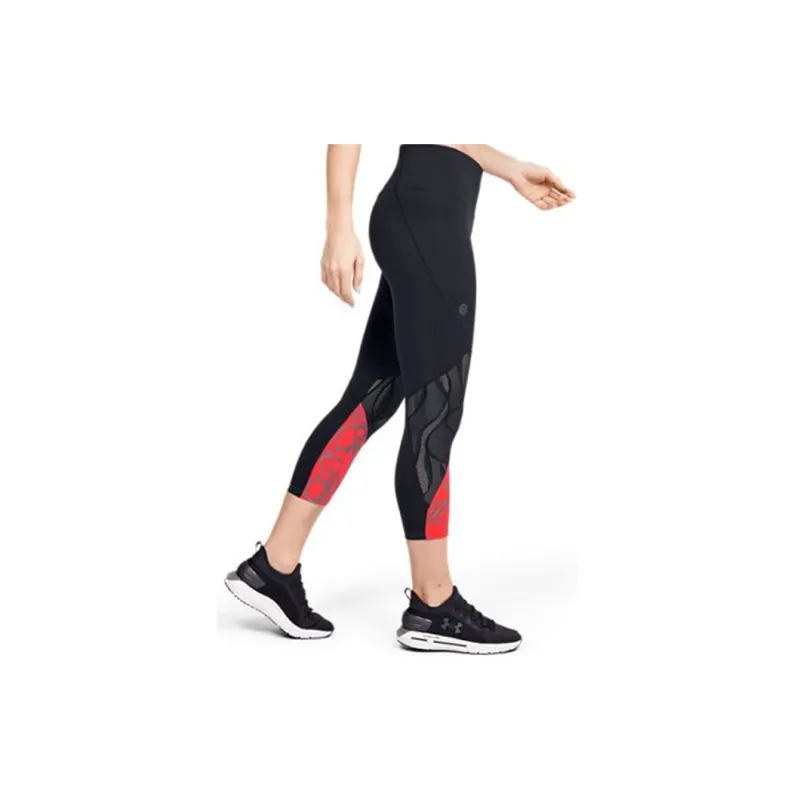Under Armour Rush Yoga Pants Women's Black Red-5