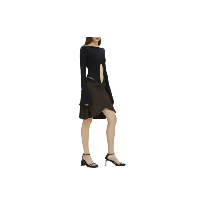 COURREGES Ellipse Mini Skirt-3