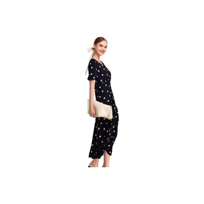 HAVVA Short Sleeved Dresses Women's Polka Dot-2