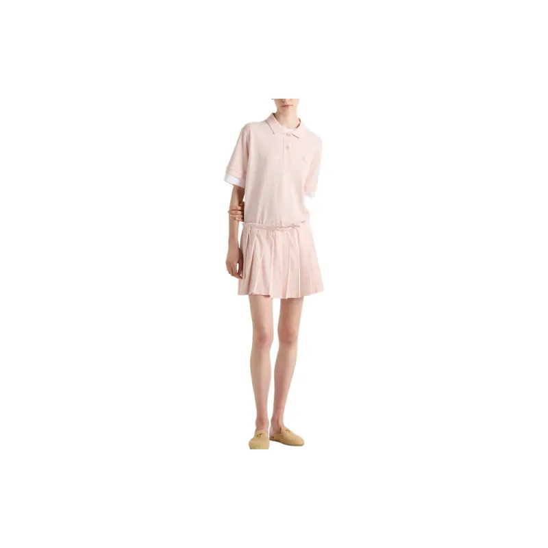 PRADA Drawstring Pleated Mini Skirt-2