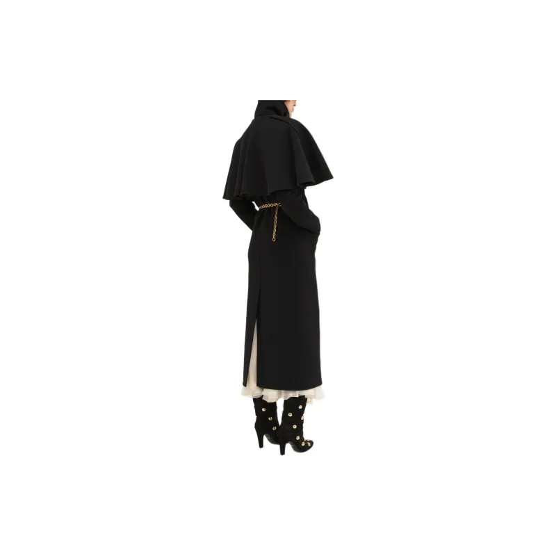 Chloé Double Breasted Cape Coat-3