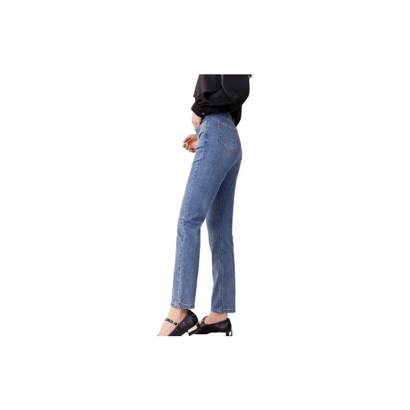 OUNIXUE Jeans Women's Blue-2