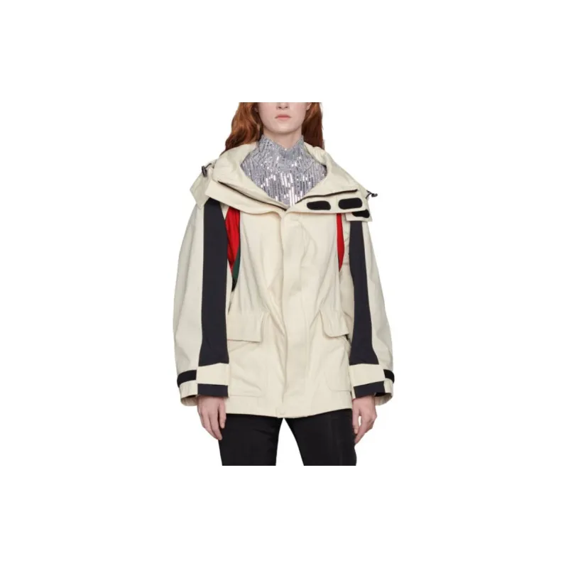 GUCCI The Hacker Project Jackets Coats Women's Beige-2