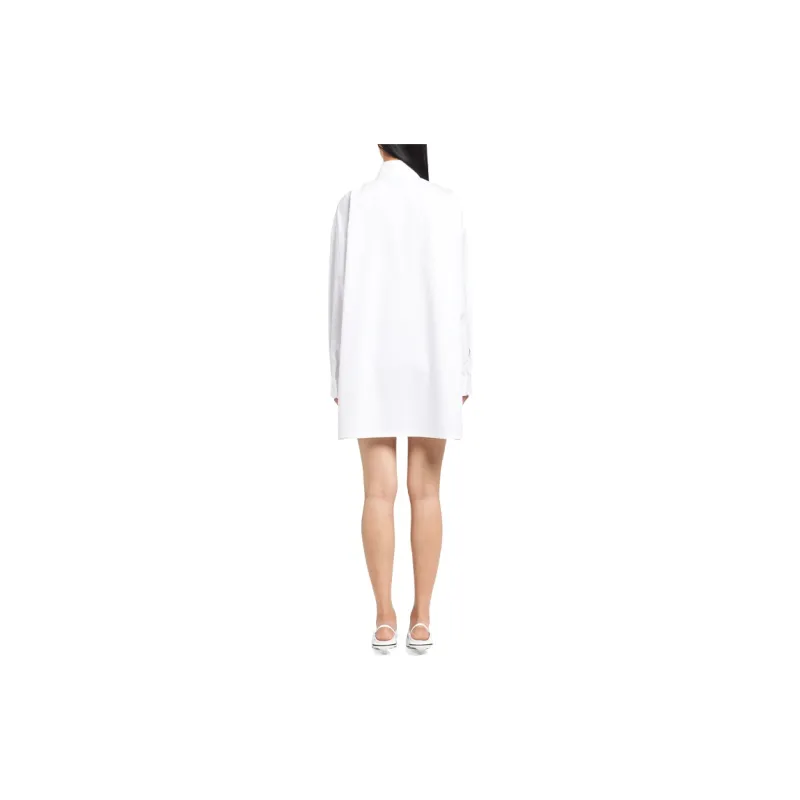 PRADA Long-Sleeved Dresses Women's White-2