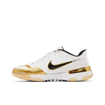 Nike Huarache Elite 3 Turf Cushioning, Wear Resistant Low Top Training Shoes Men's White Gold