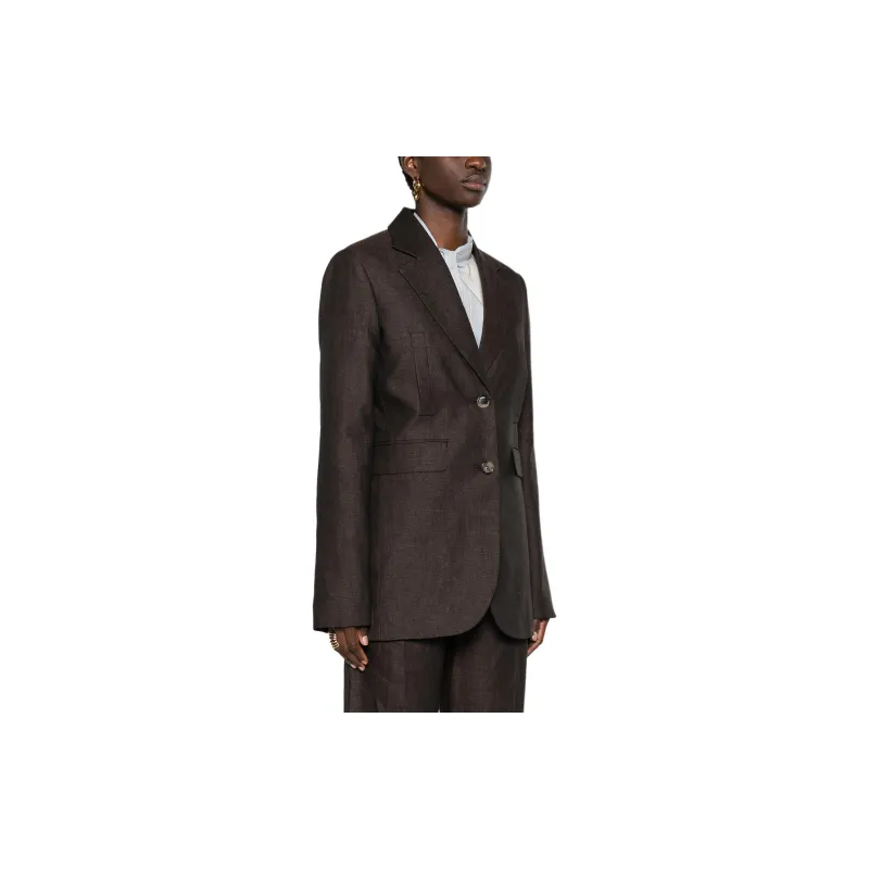 LOEWE Single breasted Linen Blazer-2