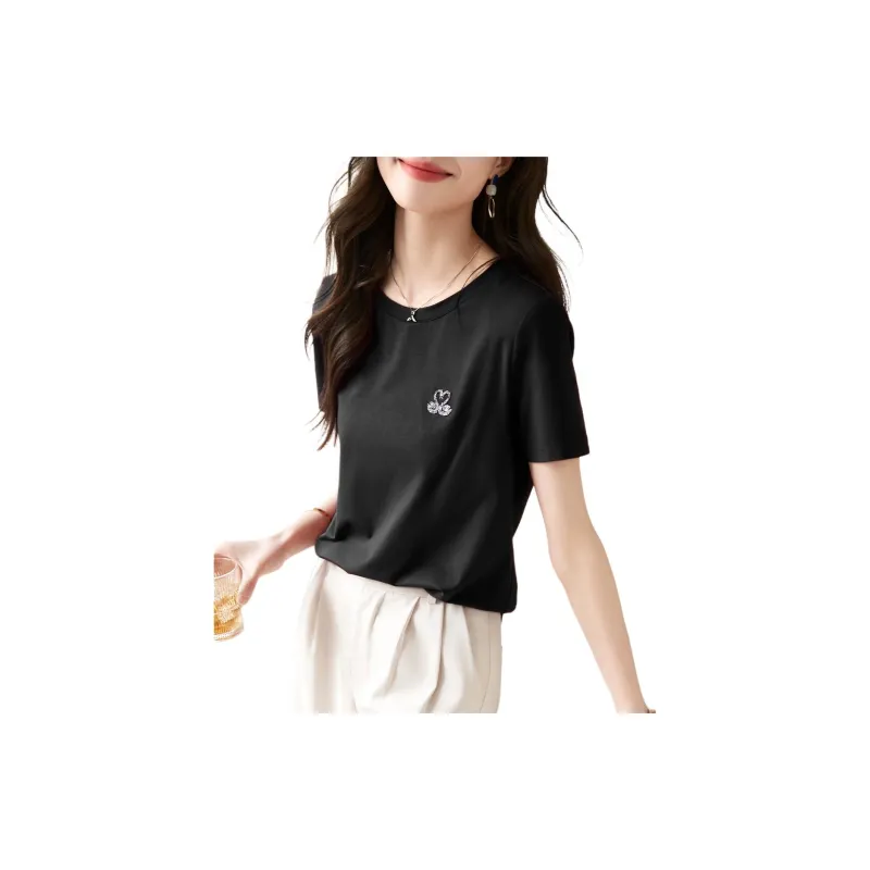Mo Han Yi Mei T Shirt Women's Black-1
