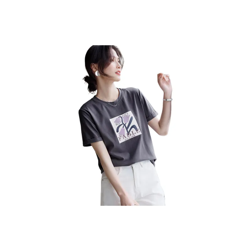 XWI T Shirts Women's Smoke Gray-1