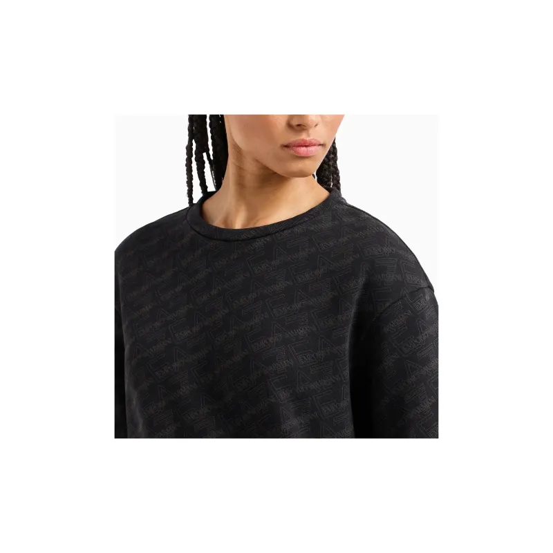 EMPORIO ARMANI EA7 SS24 Sweatshirt Women's Black-4