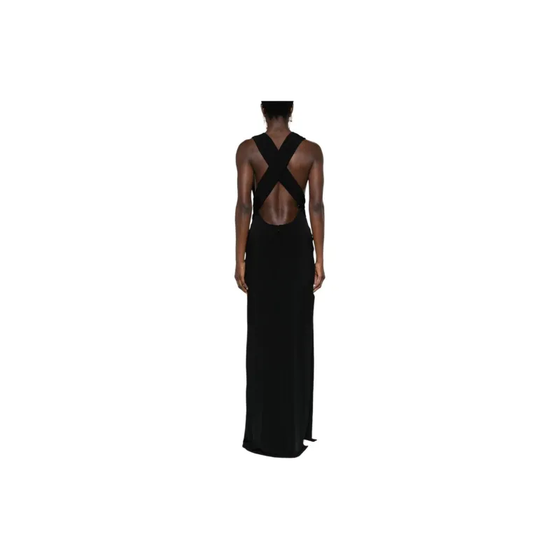TOM FORD Plunging V Neck Sleeveless Gown-2