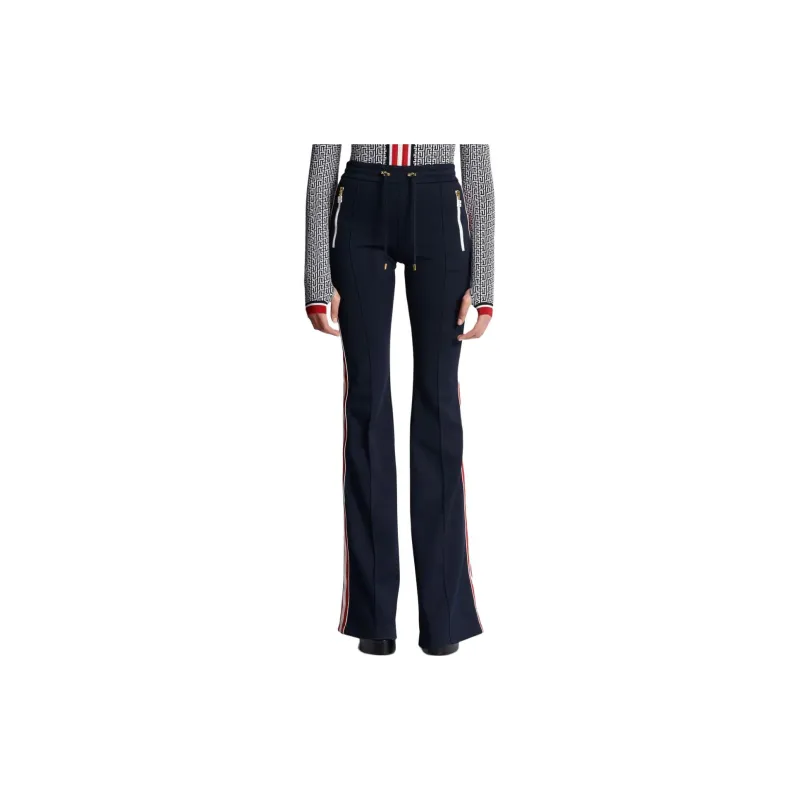 BALMAIN Flared Jersey Trousers-1