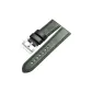 Silver Pin Buckle-Green Leather