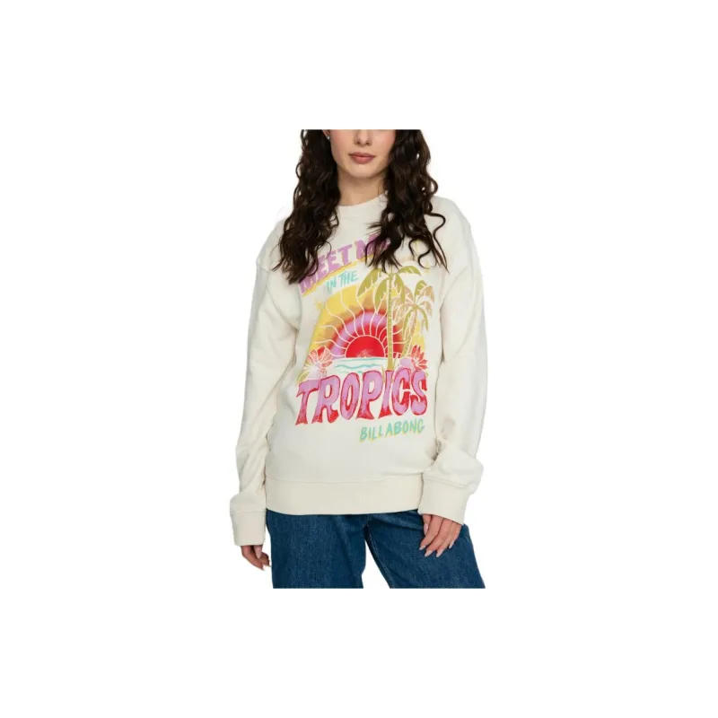 BILLABONG Sweatshirt Women's White-1