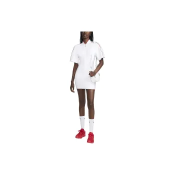 Jacquemus X Nike Short Sleeved T Shirt Dress Asia Sizing White