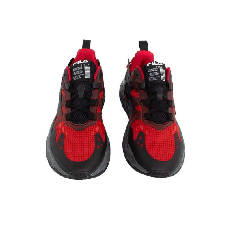FILA Ray Tracer Cushioning Anti-Slip And Wear-Resistant Mid-Top Casual Shoes Men's Red-2