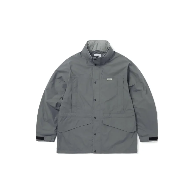 Thisisneverthat FW24 Trench Coats Unisex Gray Blue-1
