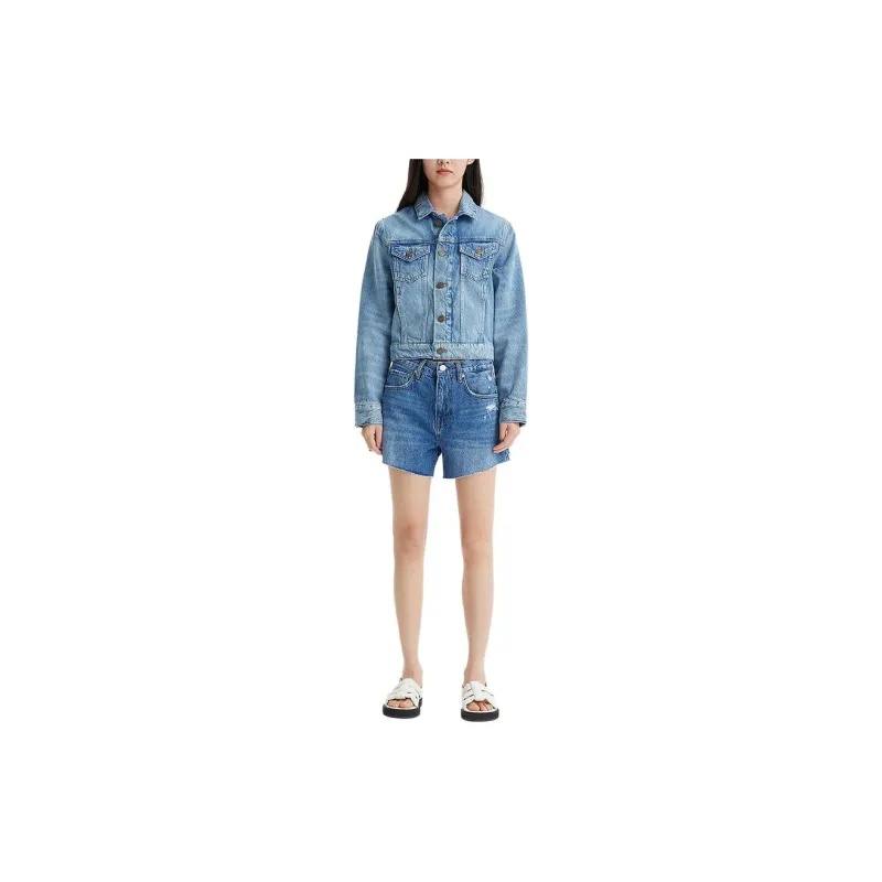 FRAME SS24 Denim Jacket Women's Blue-1