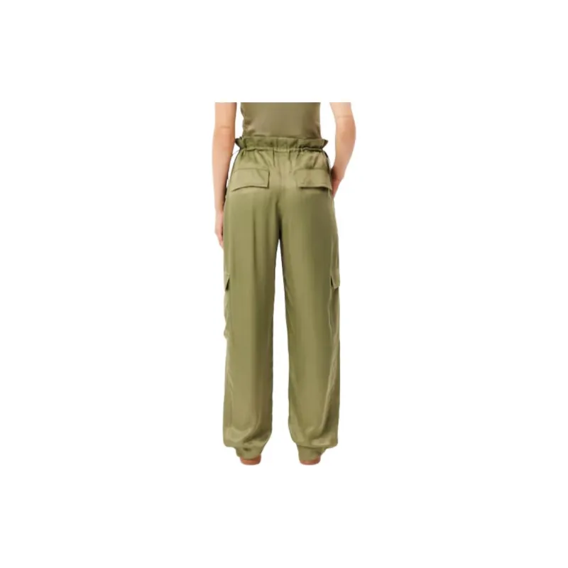 LACOSTE Cargo Pants Women's Khaki Green-2