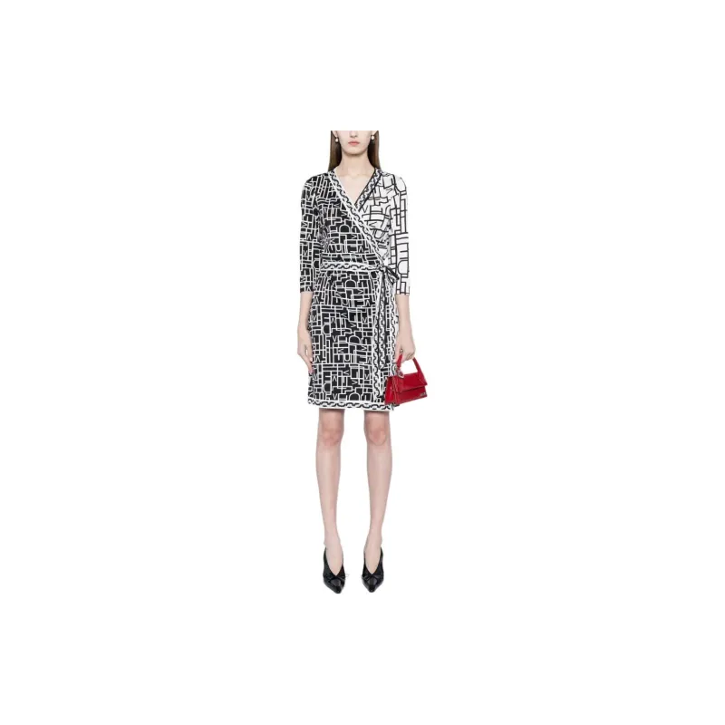 DVF Diane Von Furstenberg Hera Geometric-pattern Dress-1