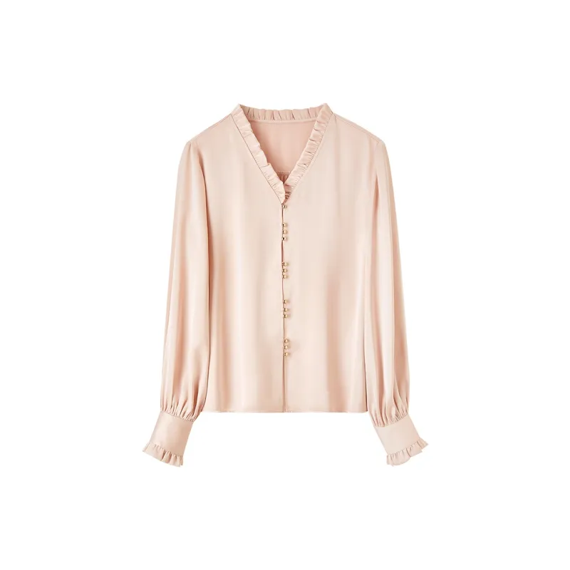 SENTUBILA Chiffon Shirts Women's-15