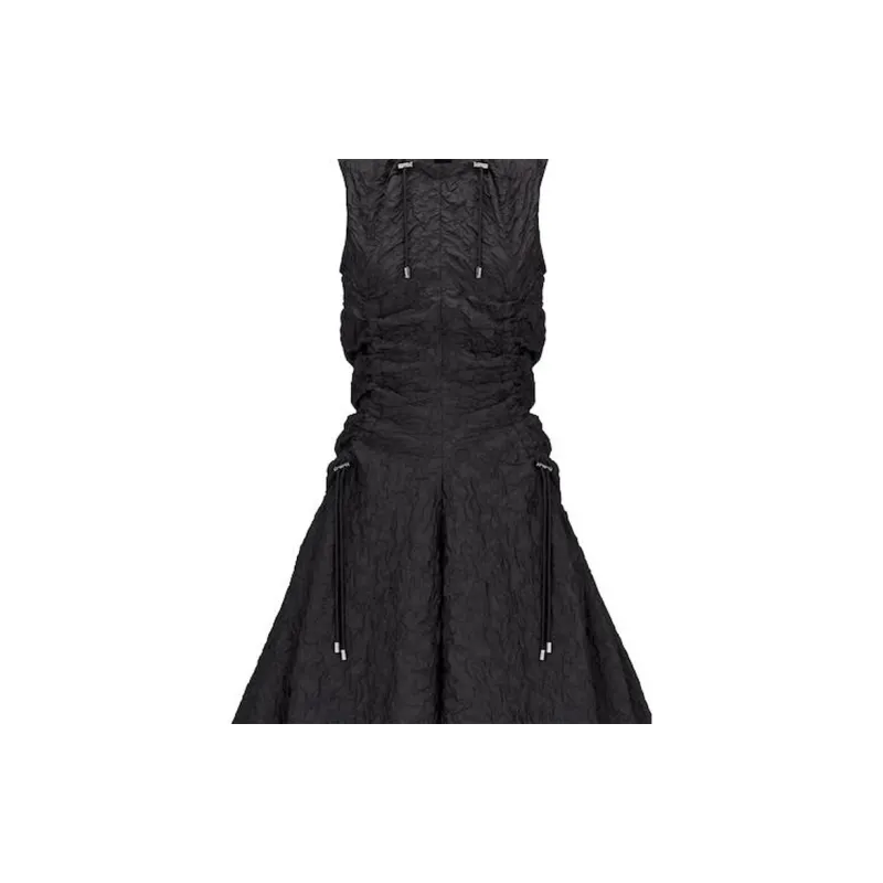 DIOR Sleeveless Dress Women's Black-6