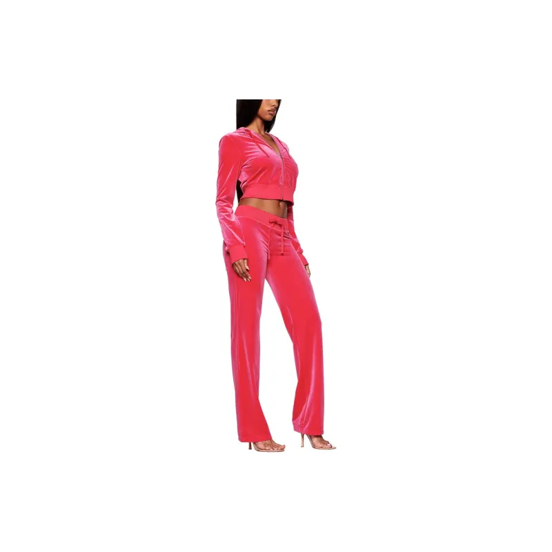I.AM.GIA STACEY VELOUR HOODIE Sweatshirt Women's PINK/Pink-3