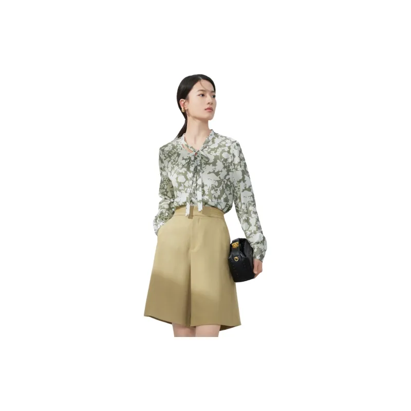 JZ Juzui Shirt Women's Pattern Green-1