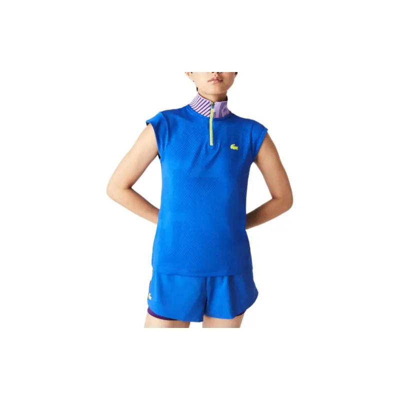 LACOSTE Polo Shirt Women's Blue-3