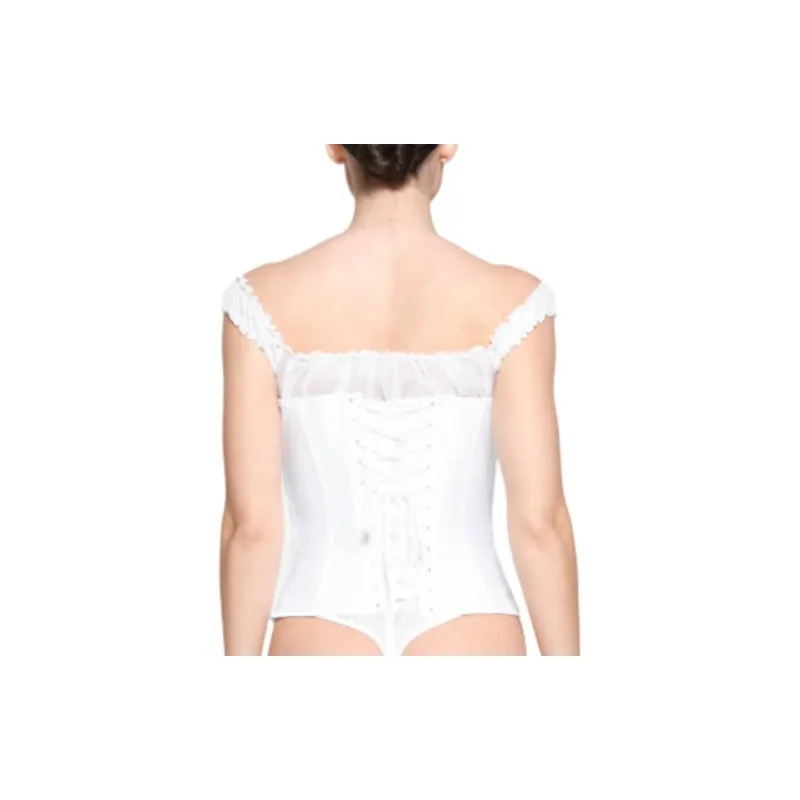 SKIMS ROMANCE SATIN CORSET Strapless Top Women's SNOW/Snow-2