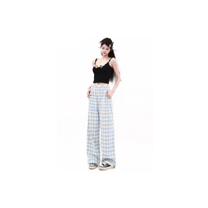 BDGU Casual Pants Women's Blue-2