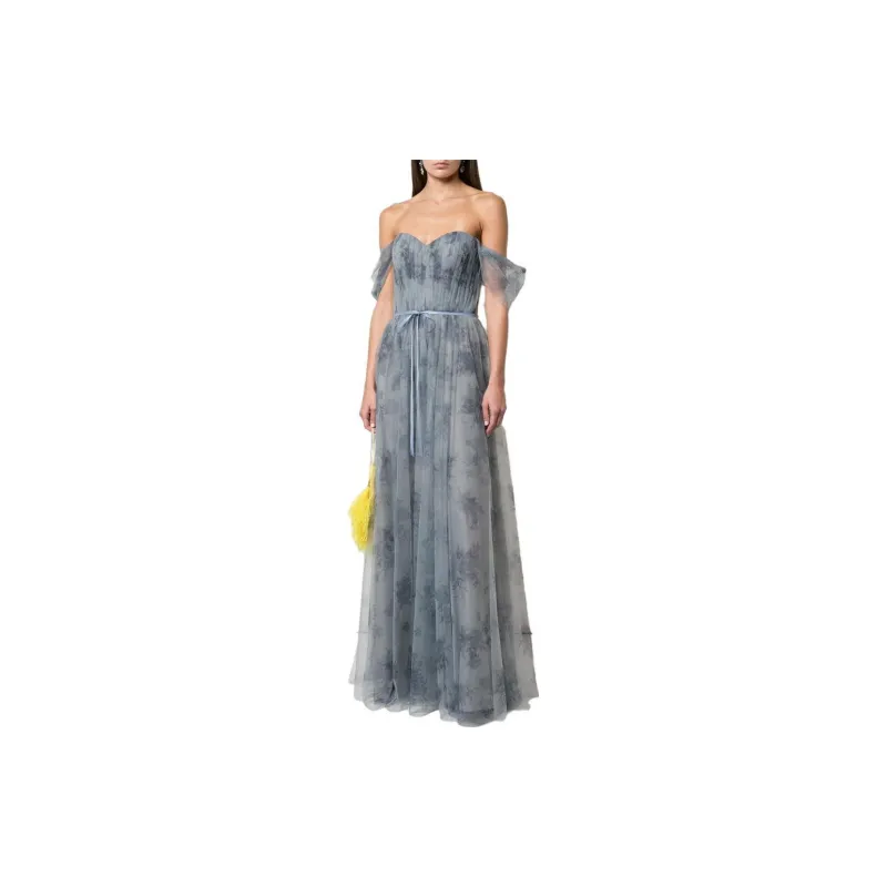 Marchesa Notte Sleeveless Dresses Women's Slate Gray-1