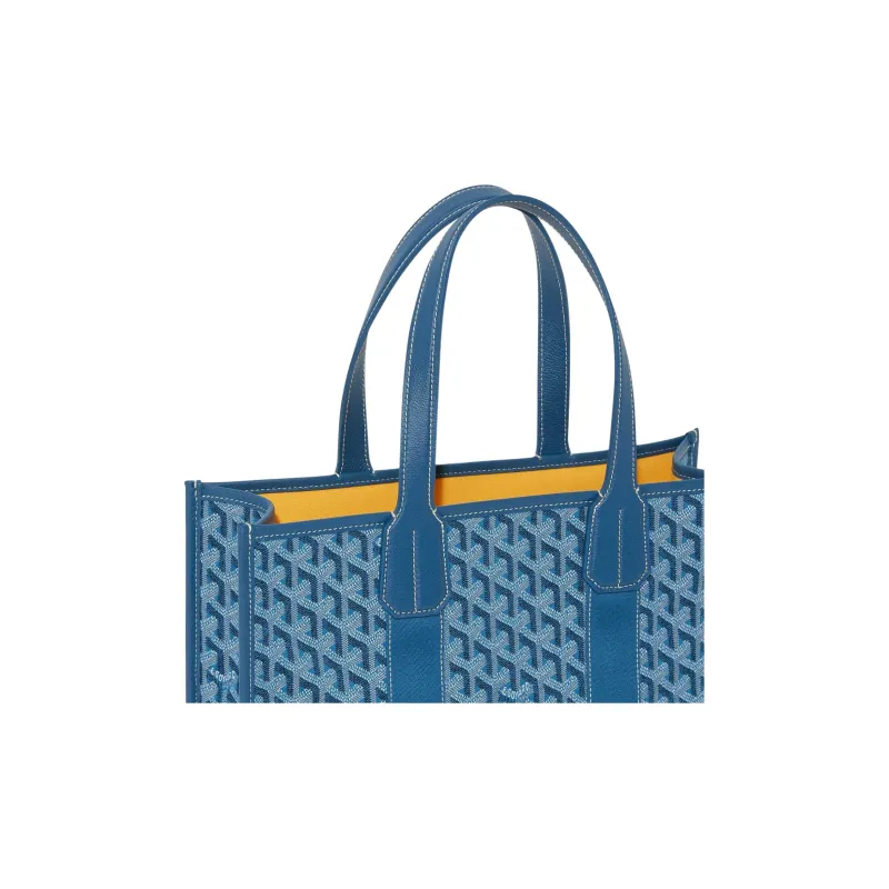 GOYARD Villette Jacquard Canvas Bag, Tote Bag, Shopping Bag, Handbag, Shoulder Bag Small Size Unisex Ocean Blue-2