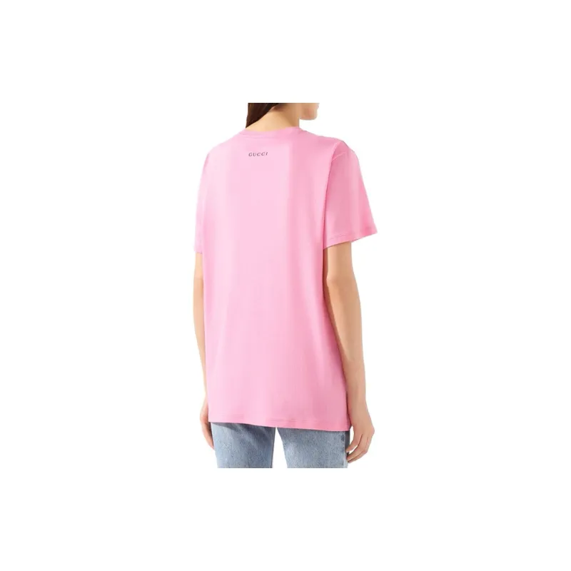 GUCCI Regular T Shirt Women's Pink-3