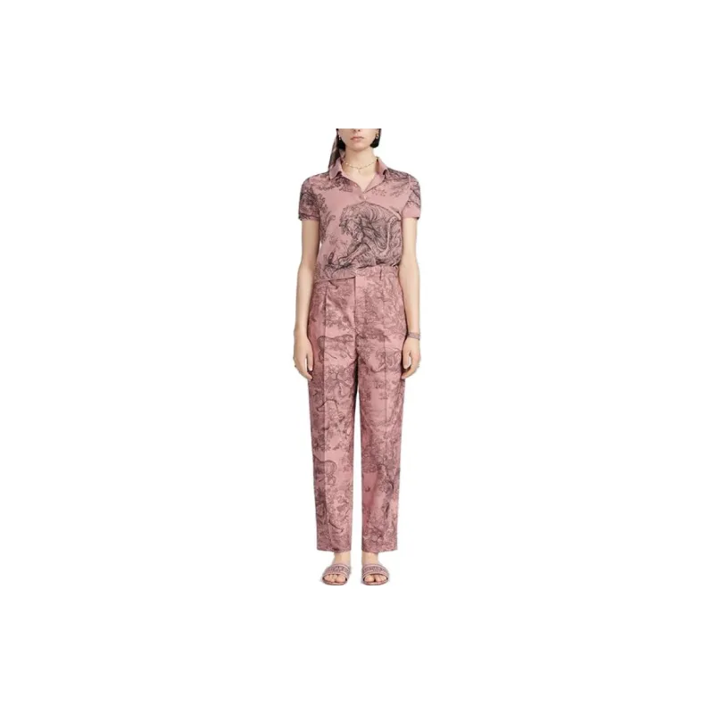DIOR Dioriviera SS23 Polo Shirt Women's Pink-2